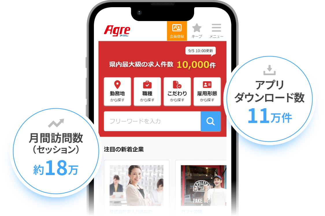 総合求人サイトAgreに自動掲載！