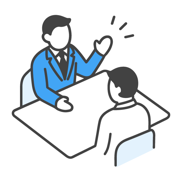 対面での対応も可能